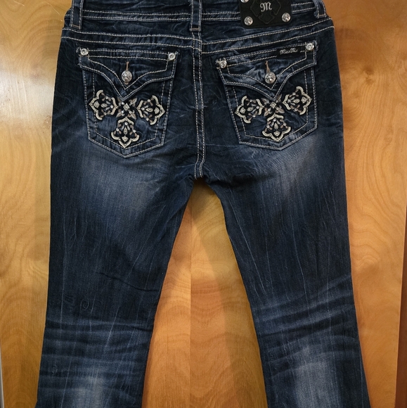 Miss Me Blue Boot Cut Jeans Women's Size 31 - Picture 2 of 7